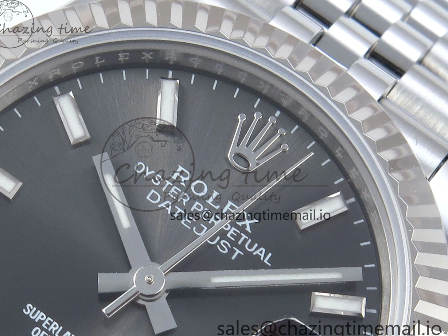 0104 Elegant DateJust 31 278274 ARF 1:1 Best Edition 904L Steel Gray Dial Stick Marker on SS Jubilee Bracelet ETA 545